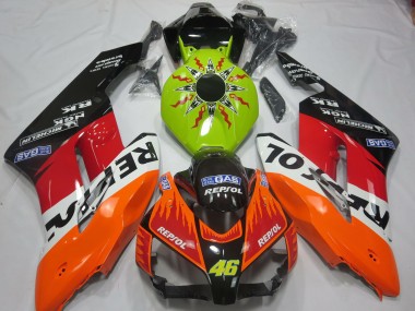 Cheap 2004-2005 Honda CBR1000RR Motorcycle Fairings - Lime Green Orange White Red Glossy Black Rossi Repsol Canada
