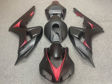 Cheap 2006-2007 Honda CBR1000RR Motorcycle Fairings - Matte Black Red Canada