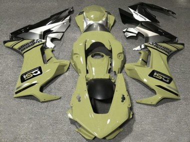Cheap 2017-2024 Honda CBR1000RR Motorcycle Fairings - Olive White Silver Glossy Black DSI Canada