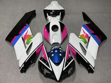 Cheap 2004-2005 Honda CBR1000RR Motorcycle Fairings - White Pink Blue Glossy Black Star Canada
