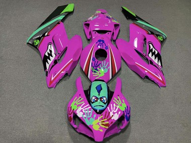 Cheap 2004-2005 Honda CBR1000RR Motorcycle Fairings - Pink Green Black Shark Canada