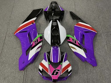 Cheap 2004-2005 Honda CBR1000RR Motorcycle Fairings - Purple White Red Pink Glossy Black 6 Canada