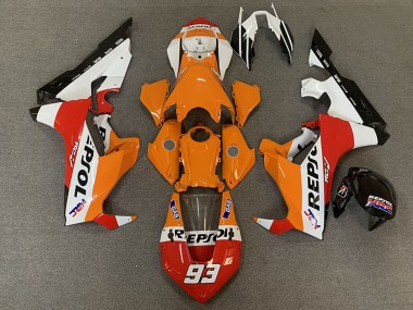 Cheap 2017-2024 Honda CBR1000RR Motorcycle Fairings - White Orange Red Black Racing Repsol 93 Canada