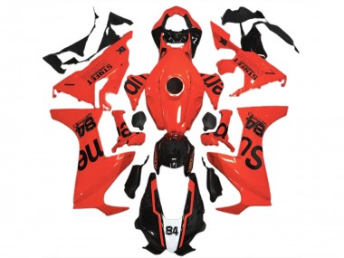 Cheap 2017-2024 Honda CBR1000RR Motorcycle Fairings - Red Glossy Black Street Flava Canada