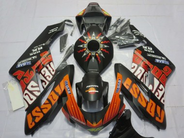 Cheap 2004-2005 Honda CBR1000RR Motorcycle Fairings - Matte Black Orange Rossi Canada