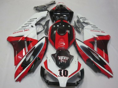 Cheap 2004-2005 Honda CBR1000RR Motorcycle Fairings - White Red Glossy Black Sexy VIBE TECH Canada