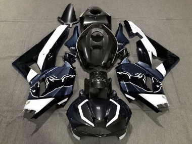 Cheap 2013-2023 Honda CBR600RR Motorcycle Fairings - Black Carbon Fiber White Blue Bull Canada
