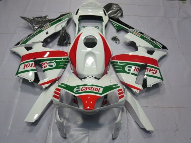 Cheap 2003-2004 Honda CBR600RR Motorcycle Fairings - White Red Green Castrol Canada