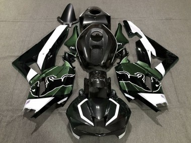Cheap 2013-2023 Honda CBR600RR Motorcycle Fairings - Black Carbon Fiber White Green Bull Canada