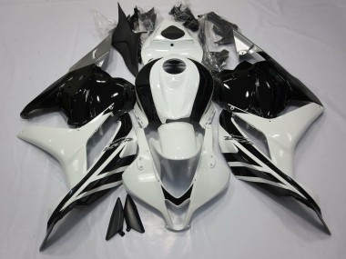 Cheap 2009-2012 Honda CBR600RR Motorcycle Fairings - White Glossy Black Canada