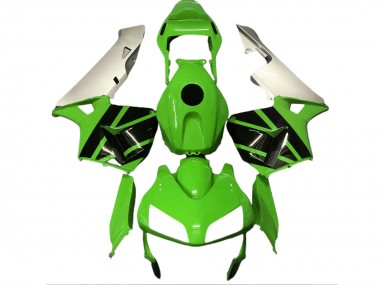 Cheap 2003-2004 Honda CBR600RR Motorcycle Fairings - Silver Green Glossy Black Canada