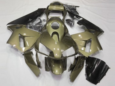 Cheap 2003-2004 Honda CBR600RR Motorcycle Fairings - Olive Glossy Black Canada