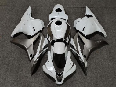 Cheap 2009-2012 Honda CBR600RR Motorcycle Fairings - White Silver Glossy Black Canada