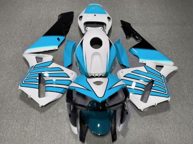 Cheap 2005-2006 Honda CBR600RR Motorcycle Fairings - White Light Blue Wings Canada