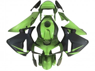 Cheap 2003-2004 Honda CBR600RR Motorcycle Fairings - Lizard Green Matte Black Canada