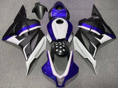 Cheap 2009-2012 Honda CBR600RR Motorcycle Fairings - Dark Blue Matte Black Star Canada