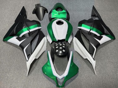 Cheap 2009-2012 Honda CBR600RR Motorcycle Fairings - White Green Matte Black Star Canada