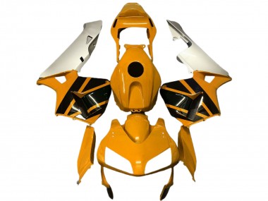 Cheap 2003-2004 Honda CBR600RR Motorcycle Fairings - Silver Mustard Yellow Glossy Black Canada