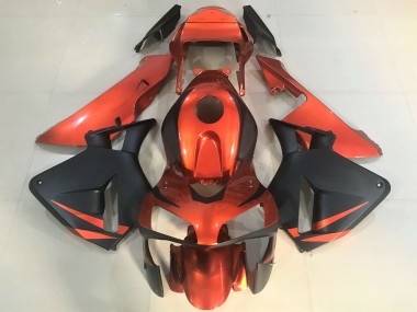 Cheap 2003-2004 Honda CBR600RR Motorcycle Fairings - Orange Matte Black Canada