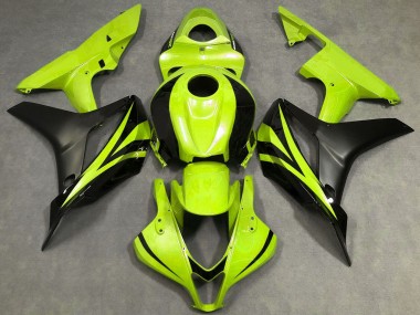 Cheap 2007-2008 Honda CBR600RR Motorcycle Fairings - Neon Yellow Matte Black OEM Style Canada