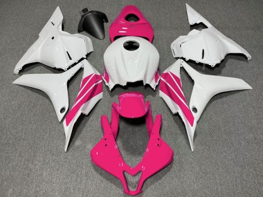 Cheap 2009-2012 Honda CBR600RR Motorcycle Fairings - White Pink Stripe Canada