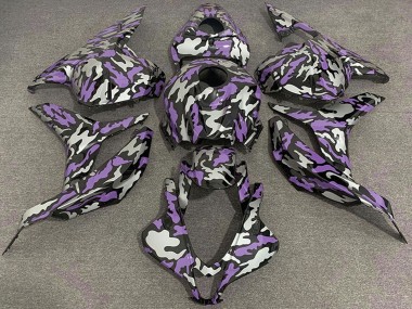 Cheap 2009-2012 Honda CBR600RR Motorcycle Fairings - Purple Silver Camouflage Canada