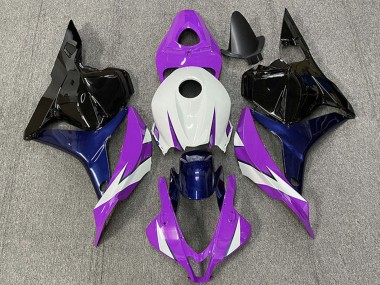 Cheap 2009-2012 Honda CBR600RR Motorcycle Fairings - White Purple Blue Glossy Black Canada