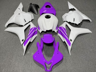 Cheap 2009-2012 Honda CBR600RR Motorcycle Fairings - White Purple Stripe Canada