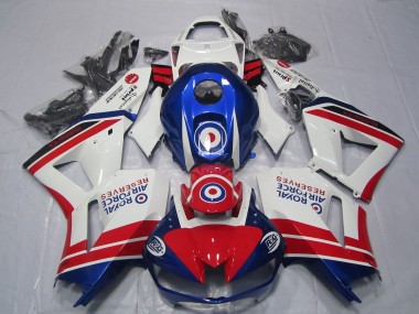 Cheap 2013-2023 Honda CBR600RR Motorcycle Fairings - White Red Blue Royal Air Force Canada