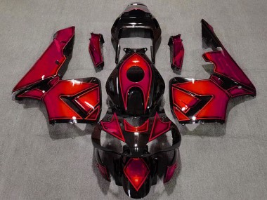 Cheap 2003-2004 Honda CBR600RR Motorcycle Fairings - Red Glossy Black Canada