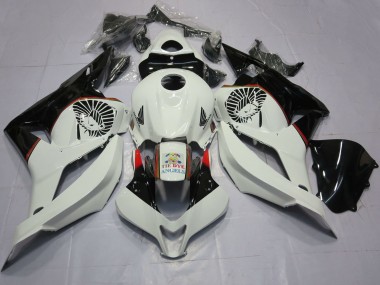 Cheap 2009-2012 Honda CBR600RR Motorcycle Fairings - White Glossy Black Tie Dye Canada