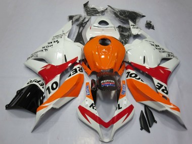Cheap 2009-2012 Honda CBR600RR Motorcycle Fairings - Orange White Red Glossy Black Repsol Canada