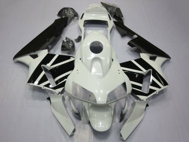 Cheap 2003-2004 Honda CBR600RR Motorcycle Fairings - White Glossy Black OEM Style Canada