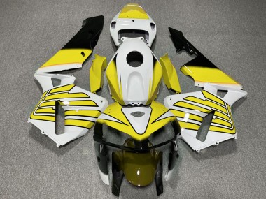 Cheap 2005-2006 Honda CBR600RR Motorcycle Fairings - Yellow and White Wings Canada