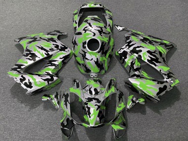Cheap 2002-2013 Honda VFR 800 Motorcycle Fairings - Green Camouflage Canada