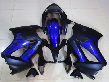 Cheap 2002-2013 Honda VFR 800 Motorcycle Fairings - Glossy Blue Matte Blue Matte Black Canada
