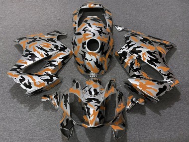 Cheap 2002-2013 Honda VFR 800 Motorcycle Fairings - Orange Camouflage Canada