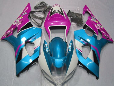 Cheap 2003-2004 Suzuki GSXR 1000 Motorcycle Fairings - Light Blue White Pink Canada