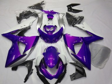 Cheap 2009-2016 Suzuki GSXR 1000 Motorcycle Fairings - Purple White Canada