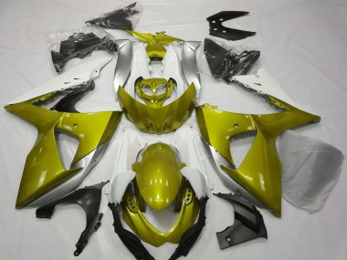 Cheap 2009-2016 Suzuki GSXR 1000 Motorcycle Fairings - White Yellow Canada