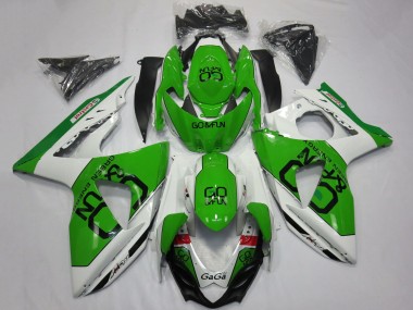 Cheap 2009-2016 Suzuki GSXR 1000 Motorcycle Fairings - White Green Go Fun Canada