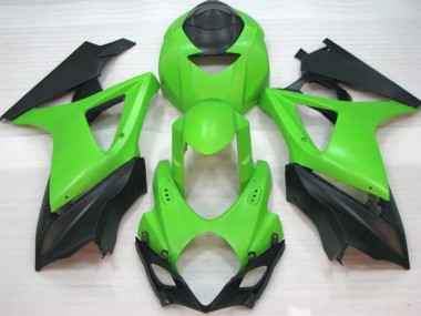 Cheap 2007-2008 Suzuki GSXR 1000 Motorcycle Fairings - Green Matte Black Canada