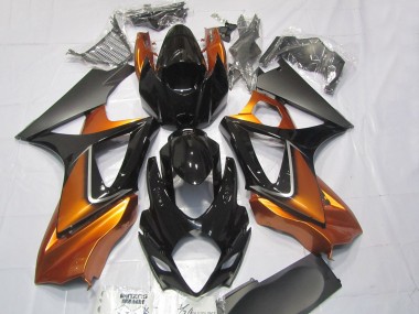 Cheap 2007-2008 Suzuki GSXR 1000 Motorcycle Fairings - Orange Glossy Black Matte Black Canada