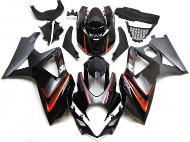 Cheap 2007-2008 Suzuki GSXR 1000 Motorcycle Fairings - Glossy Black Red Silver Canada