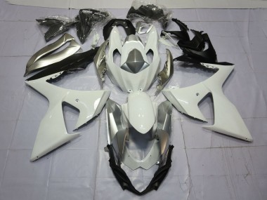 Cheap 2009-2016 Suzuki GSXR 1000 Motorcycle Fairings - White Silver Canada