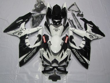 Cheap 2008-2010 Suzuki GSXR 600 / GSXR 750 Motorcycle Fairing - White Black Alstare Corona Motul Canada