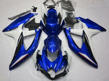 Cheap 2008-2010 Suzuki GSXR 600 / GSXR 750 Motorcycle Fairings - White Blue Black Canada