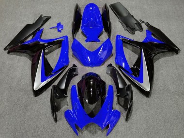 Cheap 2006-2007 Suzuki GSXR 600 / GSXR 750 Motorcycle Fairing - Blue Silver Glossy Black OEM Style Canada