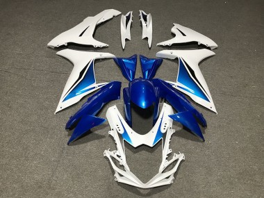 Cheap 2011-2024 Suzuki GSXR 600 / GSXR 750 Motorcycle Fairings - Blue White Custom Canada