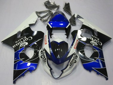 Cheap 2004-2005 Suzuki GSXR 600 / GSXR 750 Motorcycle Fairings - White Blue Black Corona Motul Canada